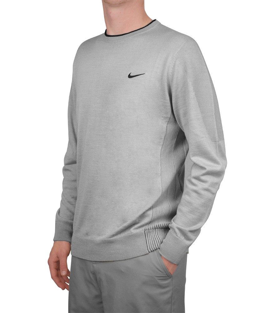 TIGER WOODS WOOL SWEATER WOLF GREY - SS16 CLOSEOUT | Men's Golf Apparel